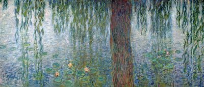 Ninfee: Mattina con salici piangenti, (dettaglio) 1915-26 da Claude Monet